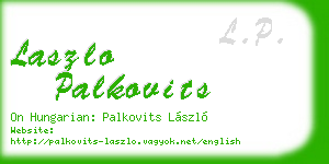 laszlo palkovits business card